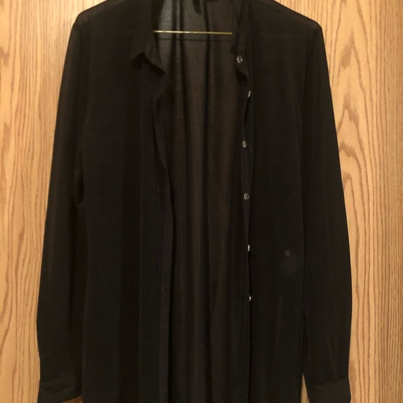 Sheer Black Blouse - Picture 4 of 8